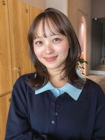 ガーデンヨコハマエスト(GARDEN YOKOHAMA est) 外ハネ ミディアム レイヤー 小顔 前髪 ココアベージュ