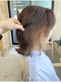 ナチュラルなコントラスト◯moca × white beige