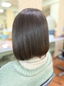 アークスヘアー 20代30代40代ミニボブショコラアッシュ透明感小顔ブリーチなし