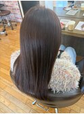 髪質改善で整えるつややかストレート/柔毛/硬毛にも対応