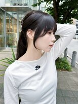 ニューヨークニューヨーク 梅田茶屋町店(NYNY)&nbsp;ロングレイヤー　顔周りカット　クロスパーマ　前髪　おくれ毛