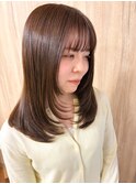 レイヤーカット/ストレートヘアー