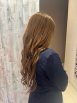 アース 郡山コスモス通り店(HAIR&MAKE EARTH)&nbsp;キャラメルベージュ×ゆるふわロングウェーブ