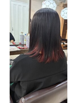 ウィルピクシー 浅草橋東口(WILL piccy) インナーカラー×ワインレッド