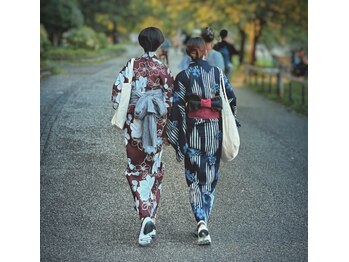 美容室 マムズの写真/花火大会は浴衣で！茅ヶ崎で着付けと一人一人に合わせた崩れにくいヘアセットをご提案いたします。