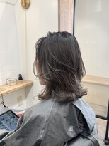 シア 綾瀬店(SHEER) 切りっぱなしボブ×ハイライトベースのグラデーションカラー
