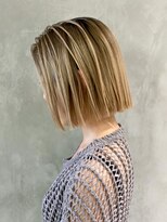 アイティー バイ アルバム 中野店(IT by ALBUM) バレイヤージュボブ_セミウェットウェーブ_ba299431