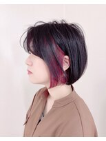 アナザヘアー なんば 高島屋前店(ANAZA hair)&nbsp;イヤリングカラー♪大人可愛い20代30代40代前下がりショートボブ
