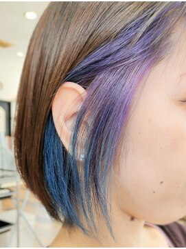 ホワイトノート(White-Note) マリンバイオレット　×　インナーカラー