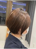 髪質改善/切りっぱなしボブ/美髪/30代40代/［人形町］