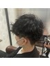 メンズカット＋デザインパーマ￥10000