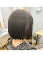 アグ ヘアー モーネ 徳島佐古ハローズ前店(Agu hair mohne) ミニボブ＊ダークグレージュ