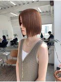 タイトボブ／オレンジベージュ