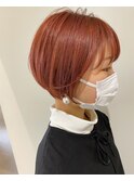 ピンクオレンジブラウン