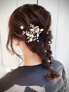 エスハートオブヘアー 植田店(ES Heart of HAIR) 【ES 伊藤】ウィンタースタイルNo.51 編みおろしパーティヘア