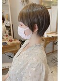 大人可愛い20代30代40代50代◎アッシュベージュ×マッシュ