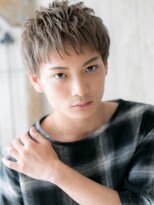 モッズヘア メン 上尾東口店(mod's hair men)&nbsp;外国人風グレーベージュの束感フェザーマッシュヘアT上尾