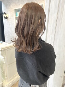 キャアリー(Caary) 福山Caaryブリーチなし透明感とろみベージュくすみカラー20代