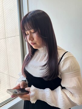 ジーナ 札幌大通(Zina) 美髪*エアリーロング*ピンクブラウン*髪質改善*Zina札幌大通