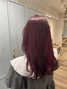 シュシュバイジャガラ 千葉駅北口店(chou chou byJAGARA) チェリーレッドカラー【chouchou千葉・千葉駅】