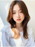 【艶感オルチャンヘア】韓国レイヤー巻き髪大人可愛い小顔カール