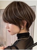 髪質改善ショートボブレイヤーカット