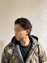 ヘアサロン エフ 渋谷(F)&nbsp;オールバックパーマ