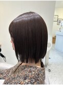 切りっぱなしボブ