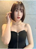 イメチェンヘアスタイル/外ハネボブ/美髪のススメ/ワイドバング
