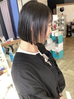 コワファースト 大分(COIFF1RST) 大人可愛いショートボブ白髪ぼかし20代30代40代/大分