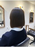 艶髪矯正ストレートボブ