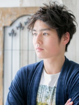 モッズヘアー メン 戸田公園店(mod's hair men) 無造作かき上げダークアッシュ社会人メンズショートg戸田公園