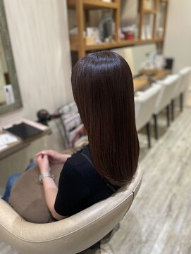 シーループユナイテッドアトリエ(C-LOOP UNITED ATELIER) 秋におすすめオリーブブラウン【髪質改善】高濃度水素カラー