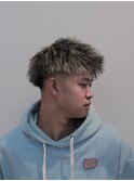 MEN'S HAIR/ホワイトハイライト/ツイストジェット