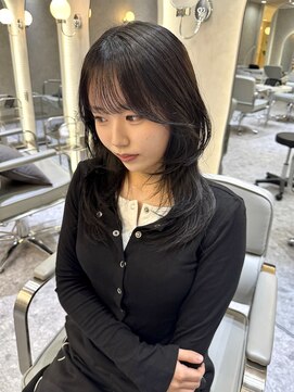 ジーナ 天神(Zina) 韓国ヘア/レイヤーカット/顔周り/ハッシュカット/シアーグレー