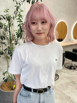 アロ 大阪梅田(alo) 【momoa】ペールピンクカラー《ブリーチ/大阪梅田》