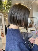 【東大阪布施】透明感オリーブグレージュ