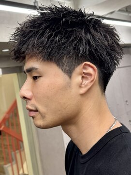 ニコ トウキョウ ロジック(nico TOKYO Logic) 刈り上げアップバングスパイキーショートパーマスパイラルパーマ