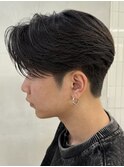 センターパートウルフショートネープ襟足あり