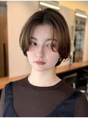 コンパクトショートカット丸みショートくびれショートボブ表参道