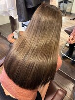 エクファ ヘア リゾート 大津 瀬田店(ex-fa hair resort)&nbsp;ミルクティーブロンド/ダークブルー/デジタルパーマ/大津/瀬田