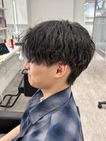 ルースト 心斎橋店(ROOST) 刈り上げセンターパート/波巻きツイストスパイラル/大阪