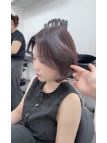 ACTION 心斎橋 second /髪質改善/縮毛矯正/【10月上旬 NEW OPEN（予定）】&nbsp;ボブでも可愛い顔周りカット/巻ける縮毛矯正/透明感カラー