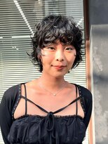 トオ(TOH)&nbsp;マレットウルフショートレイヤーパーマハッシュカットパーマ