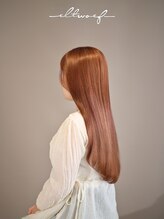 エル トゥー エフ(el two ef)&nbsp;アプリコットピンク/ロングレイヤー/大人カラー/30代/40代/50代