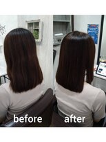 コルテ 倉敷西坂店(CoRte.) 【before/after】髪質改善で叶える上品ツヤ感まとまりロブ