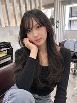 アンドカオマワリカットファム(Fann.)&nbsp;韓国風くびれレイヤーロング
