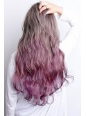 【REJOICE hair -EN-】ホワイティアッシュ-ピンクグラデーション