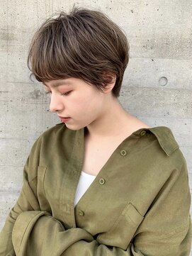 エムクランメイクス 原宿 表参道(m.clan MAKE'S) 【松尾】マッシュショート ココアブラウン 大人かわいい 前髪