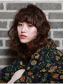 エッジカール/ニュアンスカラー/ボブパーマ/前髪パーマ